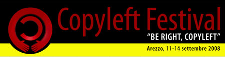 Locandina Copyleft di Arezzo 2008